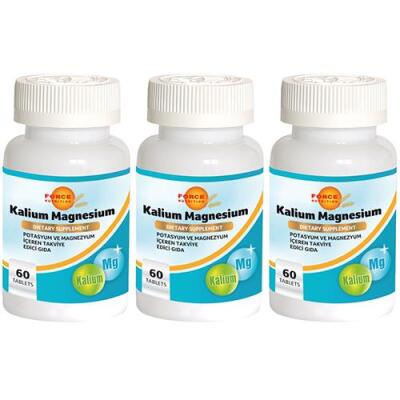 Force Nutrition Kalium Magnesium 3X60 Tablet Potasyum Magnezyum
