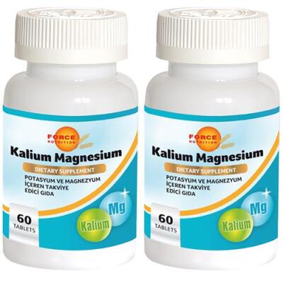 Force Nutrition Kalium Magnesium 2X60 Tablet Potasyum Magnezyum