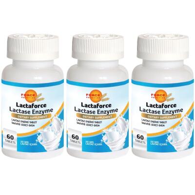 Force Nutrition Laktaz Enzimi Lactaforce 3X60 Tablet Lactase Enzyme