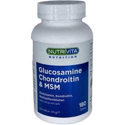 Nutrivita Nutrition Glucosamine Chondroitin Msm 180 Tablet Glukozamin Kondroitin