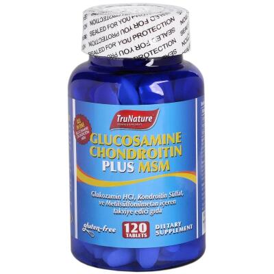 Trunature Glucosamine Chondroitin Plus Msm 120 Tablet Glukozamin Kondroitin