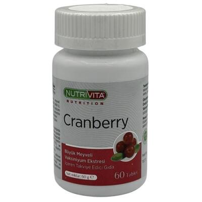 Nutrivita Nutrition Cranberry 500 Mg 60 Tablet Büyük Meyveli Vaksiniyum