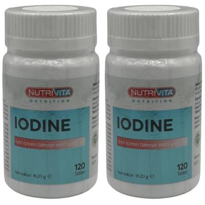Nutrivita Nutrition Iodine 150 Μg İyot 2X120 Tablet