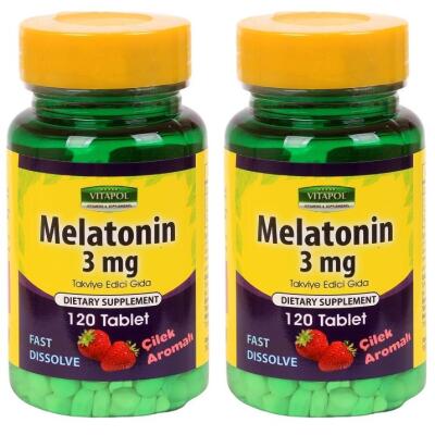 Vitapol Melatonin 3 Mg 2X120 Tablet Çilek Aromalı