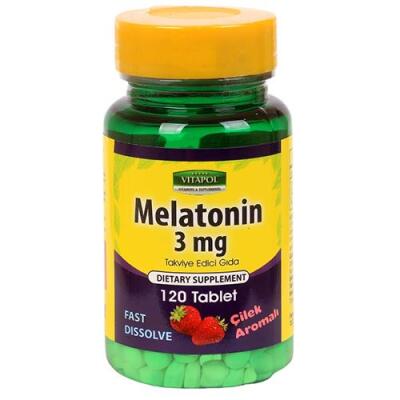 Vitapol Melatonin 3 Mg Çilek Aromalı 120 Tablet