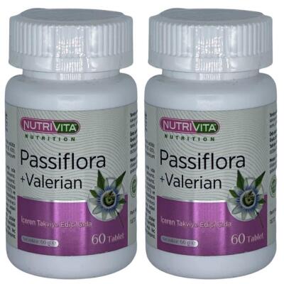 Nutrivita Nutrition Passiflora Valerian 2X60 Tablet Kedi Otu