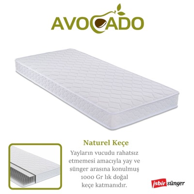 Onlıne-Yatak 90X200 Ortopedik Yaylı Yatak Avocado 90X200 Yaylı Yatak