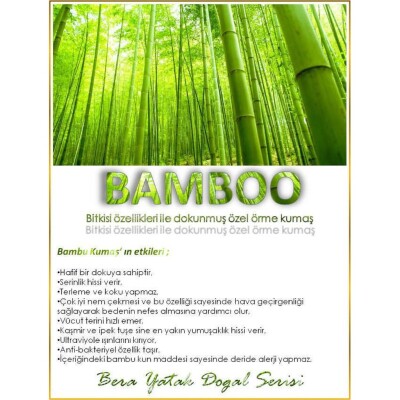 70 X 130 Pooly Bamboo Ortopedik Yaylı Yatak 70*130 Bamboo Soft Ort