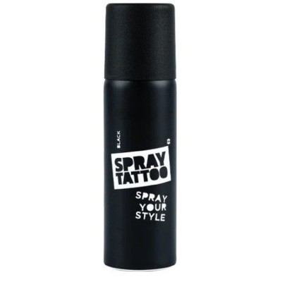 Sanatsal Modeller Spray Tattoo Geçici Dövme Seti Dark Siyah Sprey