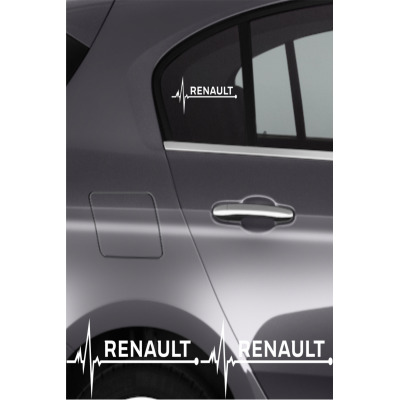 Renault Megane Uyumlu Oto Ritim Sticker 2 Adet