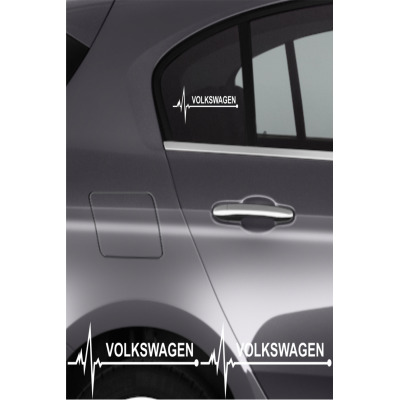 Volkswagen Polo Uyumlu Oto Ritim Sticker 2 Adet