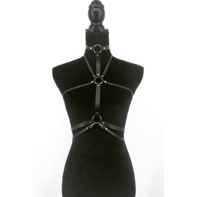 Deri Fantazi Iç Giyim - Bondage Harness - Apft549