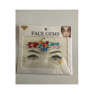 Kendinden Yapışkanlı Yüz Taşı Sticker Face Gems Model12