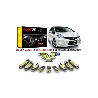 Honda Jazz 2008-2015 2. Nesil Led Iç Aydınlatma Ampul Seti Parlak Beyaz