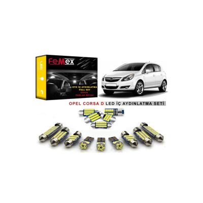 Opel Corsa D Led Iç Aydınlatma Ampul Seti Parlak Beyaz