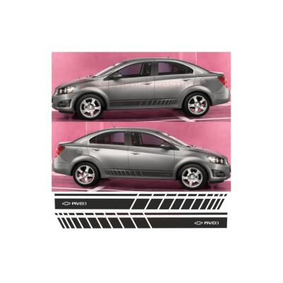 Chevrolet Aveo İçin Uyumlu Aksesuar Oto Yan Şerit Sticker