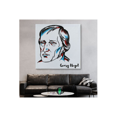 Knspt Seri001 Georg Wilhelm Friedrich Hegel Dekoratif Kanvas Tablo-5819