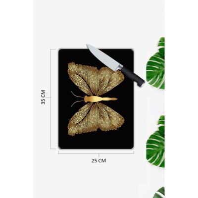 Kelebek | Cam Kesme Tahtası |  25 X 35 Cm