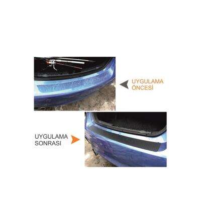 Dacia Duster İçin Uyumlu Aksesuar Oto Bagaj Ve Kapı Eşiği Sticker Seti Karbon