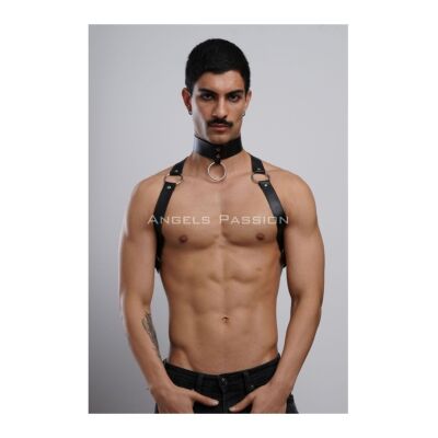 Erkek Choker Ve Göğüs Harness, Erkek Parti Giyim - Apftm35