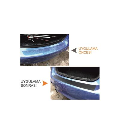Hyundai Accent Era Için Karbon Bagaj Ve Kapı Eşiği Sticker Seti