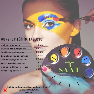 Sezgin Adıgüzel Akademi 3 Saatlik Katılım Sertifikalı Makyaj Workshop