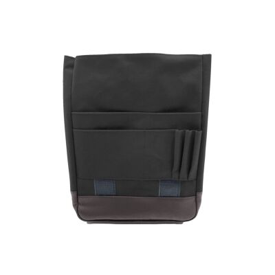 Studio 15.6'' Inç Siyah Su Geçirmez Kahverengi Deri Detay Sırt/Laptop/Macbook/Notebook/Çanta