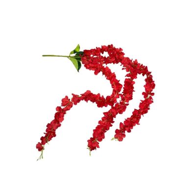 Yapay Çiçek Sarkan Ortanca Çiçeği 110Cm Kırmızı