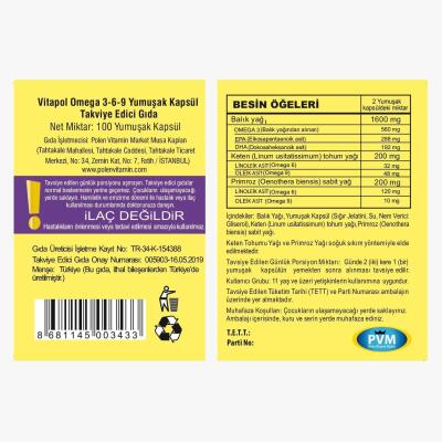 Vitapol Omega 3-6-9 Balık Yağı 100 Softgel