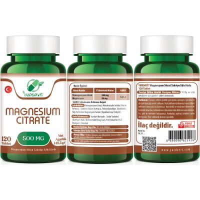 Yurdavit Hidrolize Collagen Tip 1-2-3 100 Tab Magnezyum Sitrat 500 Mg Magnesium Citrate 120 Tablet