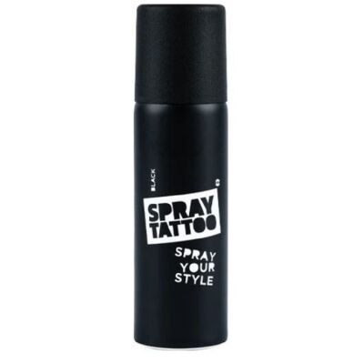 Gül Model El Ayak Geçici Dövme Seti Spray Tattoo Dark Siyah Renk