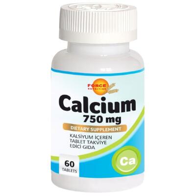 Force Nutrition Calcium 750 Mg Kalsiyum 60 Tablet