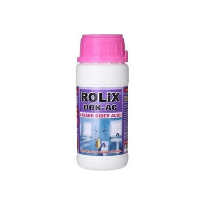 Rolix Tuvalet Açma Lavabo Aç 1000Gr. Tıkanık Açma Asit 1000Gr. Yakıcı Sıvı Gider Açıcı Ilaç