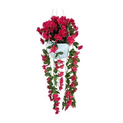 Yapay Çiçek Sarkan Menekşe Fuşya Begonvil Sarkaç Askılı Saksıda Balkon Çiçeği Çiçek Sepeti