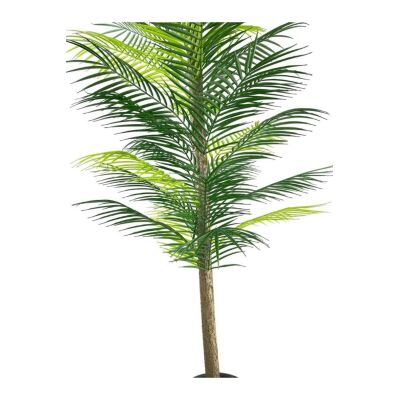Yapay Ağaç Palmiye 160*70Cm 36 Yaprak Areka Ağacı Siyah Saksıda Tek Gövdeli