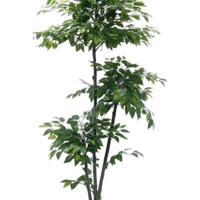 Yapay Ağaç 3 Katlı Benjamin Plastik Saksıda 190 Cm 1.Kalite Yapay Çiçek Dekoru