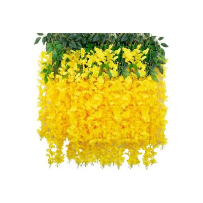 Yapay Çiçek Sarkan 3 Dallı Akasya 90Cm Sarı