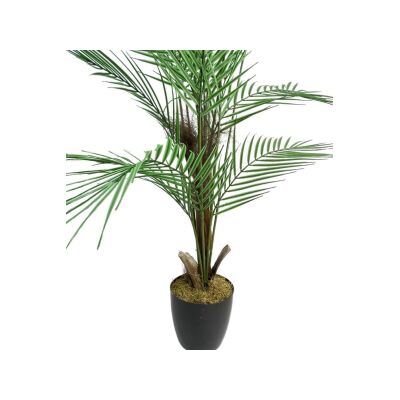 Yapay Ağaç Areka Ağacı Palmiye Ağacı Salon Bitkisi Doğal Palmiye Lifi Gövde 130 Cm 20 Yaprak