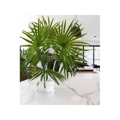 Yapay Çiçek Monstera 7 Dallı 65Cm Salon Çiçeği Yapay Çiçek