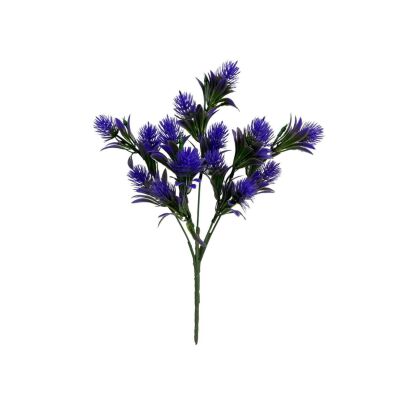 Yapay Çiçek Plastik Demet Mor Mini Iğneli Çam Demeti Garnitür Aradal Dekoratif Yapay Bitki