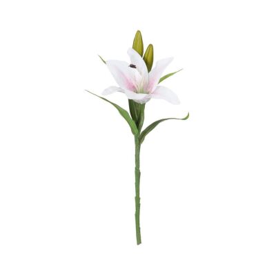Yapay Çiçek Islak Lilyum Pembe Açık Renk Tek Çiçekli Gerçeksi Doku A Kalite