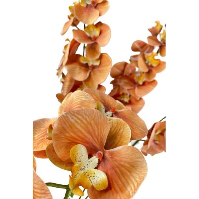 Yapay Çiçek Beyaz Islak Orkide Uzun Dal 90 Cm Orkide