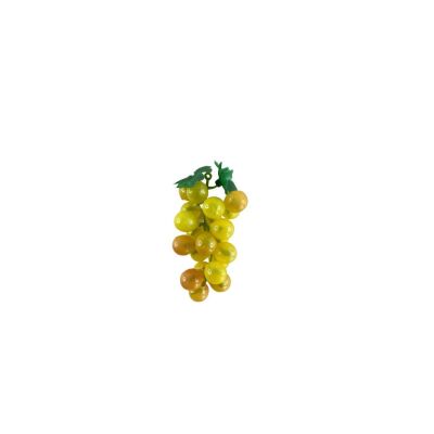 Yapay Meyve 3 Adet Yeşil Üzüm Küçük Boy Süs Dekoratif Sahte Meyve
