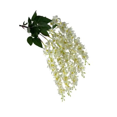 Yapay Çiçek Sarkan Lüx Akasya 50Cm Beyaz
