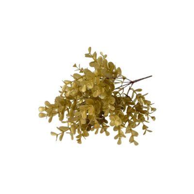 Yapay Çiçek Altın Gold Büyük Okaliptus Şimşir Demeti Garnitür Aradal Dekoratif Yapay Bitki