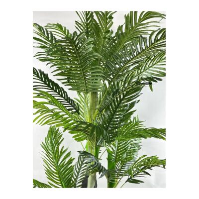 Yapay Ağaç Areka Ağacı Palmiye Ağacı Salon Bitkisi Paslanmaz Aleminyum Saksı 5 Gövdeli 34 Yaprak 150