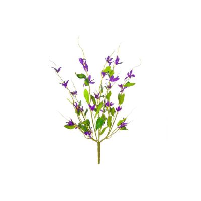 Yapay Çiçek 7 Dallı Hanımeli Demeti Mor Dekoratif Yapay Bitki