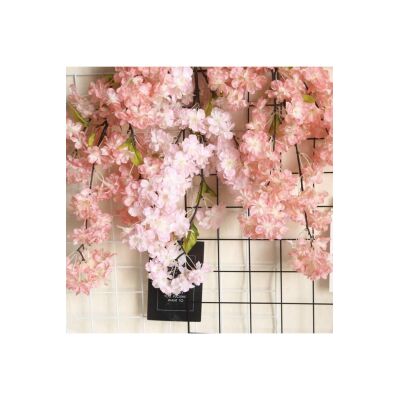 Yapay Çiçek Bahar Dalı Japon Kiraz Çiçeği 90 Cm Koyu Pembe
