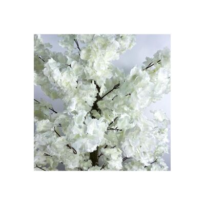 Yapay Ağaç Japon Kiraz Çiçeği Bahardalı Ağacı Gür Yapraklı Beyaz 170Cm