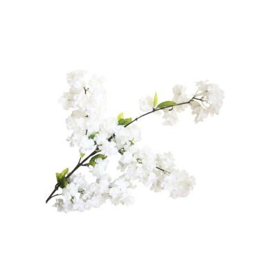 Yapay Çiçek Bahar Dalı Japon Kiraz Çiçeği 90 Cm Beyaz